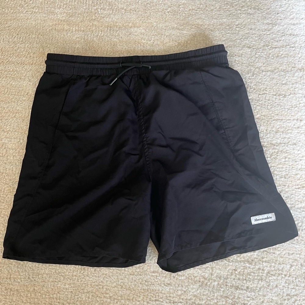Abercrombie & Fitch Black Athletic Shorts